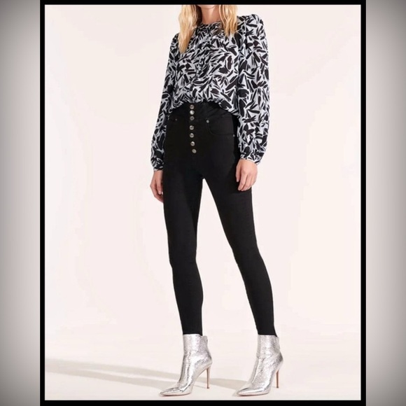Veronica Beard Denim - Veronica Beard Katherine Corset Extra High Rise Skinny Jean